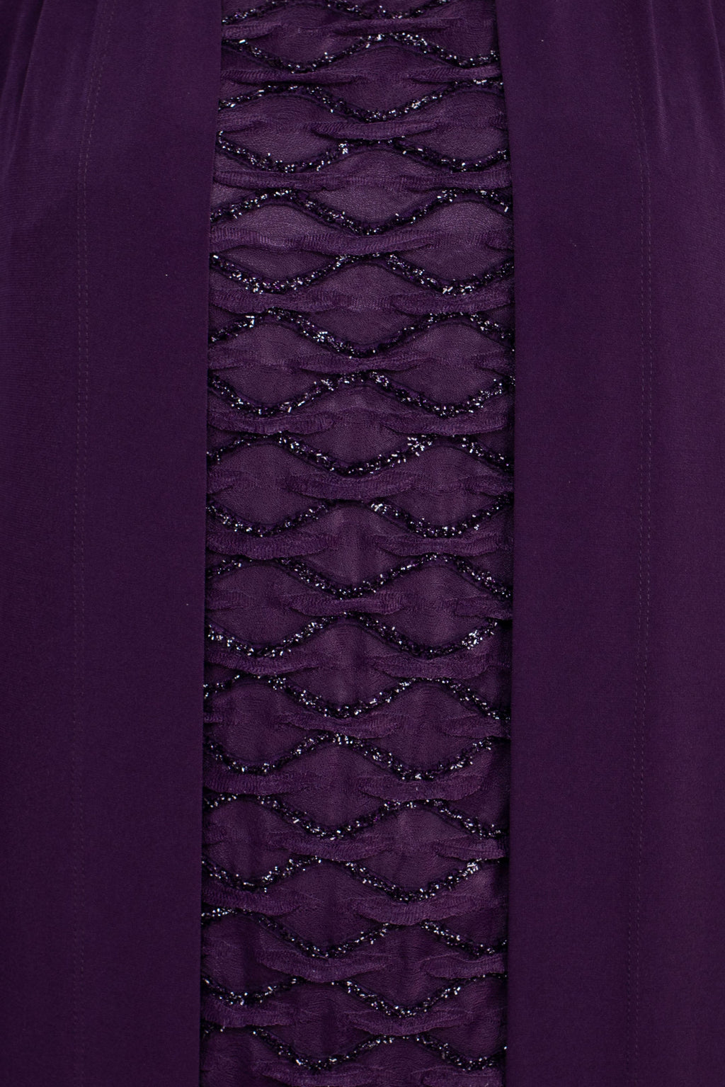 Connected Apparel Scoop Neckline 3/4 Sleeves Pull Over Short Metallic Knit Dress with Fixed Jacket-4